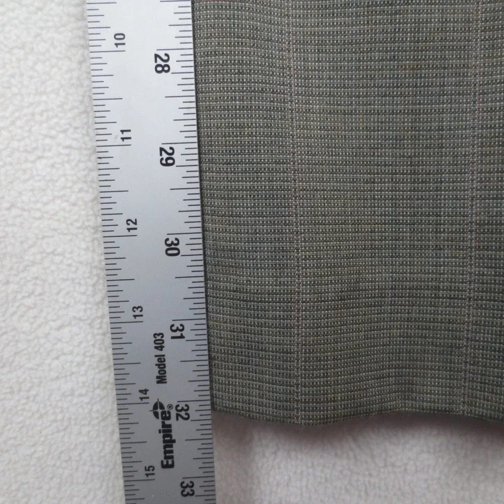 Vintage Palm Beach 2 Piece Suit Jacket Pants 35x32 Men Gray Lightweight Business
